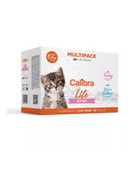 Calibra Cat Life Pouch Kitten Multipack nuorille kissanpennuille kalkkunan ja lohen kanssa, 12x85 g hinta ja tiedot | Calibra Lemmikit | hobbyhall.fi