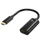 Choetechin yksisuuntainen kaapelisovitin USB Type C Thunderbolt 3 (uros) - HDMI 2.0 4K @ 60Hz (naaras) musta (HUB-H04BK) hinta ja tiedot | Adapterit | hobbyhall.fi