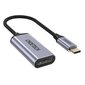 Choetechin yksisuuntainen kaapelisovitin USB Type C:stä (uros) DisplayPortiin (naaras) 4K 60Hz 20cm gris (HUB-H11) hinta ja tiedot | Adapterit | hobbyhall.fi