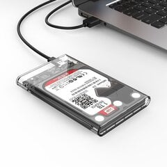 Kiintolevykotelo Orico HDD 2,5 "+ USB 3.1 (10 Gbps), USB C (5 Gbps) kaapelit hinta ja tiedot | Orico Tietokoneiden lisävarusteet | hobbyhall.fi