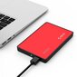 Kiintolevyn ulkoinen kotelo Orico SSD / HDD 2.5 "SATA III (punainen) hinta ja tiedot | Ulkoiset kovalevyt | hobbyhall.fi