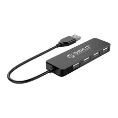 Orico Adapter Hub, USB - 4xUSB (musta) hinta ja tiedot | Adapterit | hobbyhall.fi