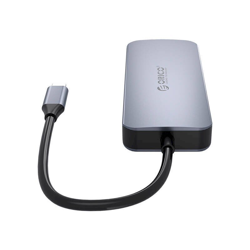 Orico 6-in-1 Adapter Hub, HDMI 4K + 3x USB 3.0 + RJ45 + USB-C PD 100W hinta ja tiedot | Adapterit | hobbyhall.fi