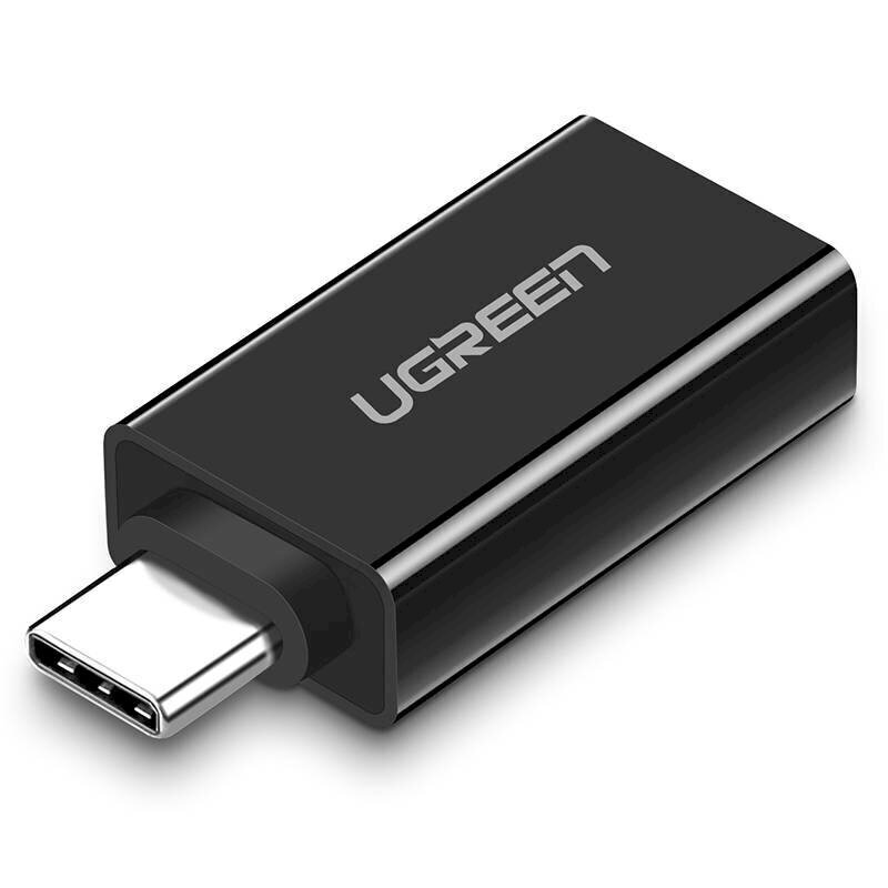 UGREEN US173 USB-A 3.0–USB-C 3.1 -sovitin (musta) hinta ja tiedot | Adapterit | hobbyhall.fi