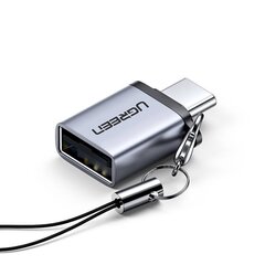 USB to USB-C-sovitin UGREEN US270 (harmaa) hinta ja tiedot | Ugreen Tietokoneiden lisävarusteet | hobbyhall.fi