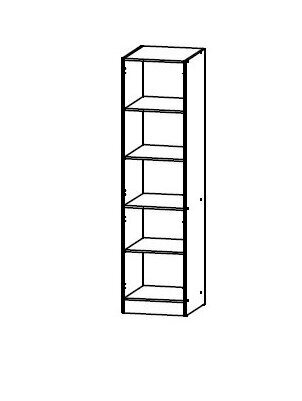 Sisäänrakennettu kaappi Eliza EZ19/D50C, ruskea hinta ja tiedot | Keittiön kaapit | hobbyhall.fi