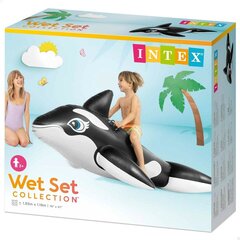 Ilmatäytteinen allasfiguuri Intex, 193x76x119cm, musta hinta ja tiedot | Puhallettavat vesilelut ja uima-asusteet | hobbyhall.fi