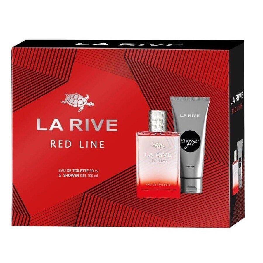 Setti La Rive Red Line Miehille Eau de Toilette 90 ml + Suihkugeeli 100 ml hinta ja tiedot | Miesten hajuvedet | hobbyhall.fi