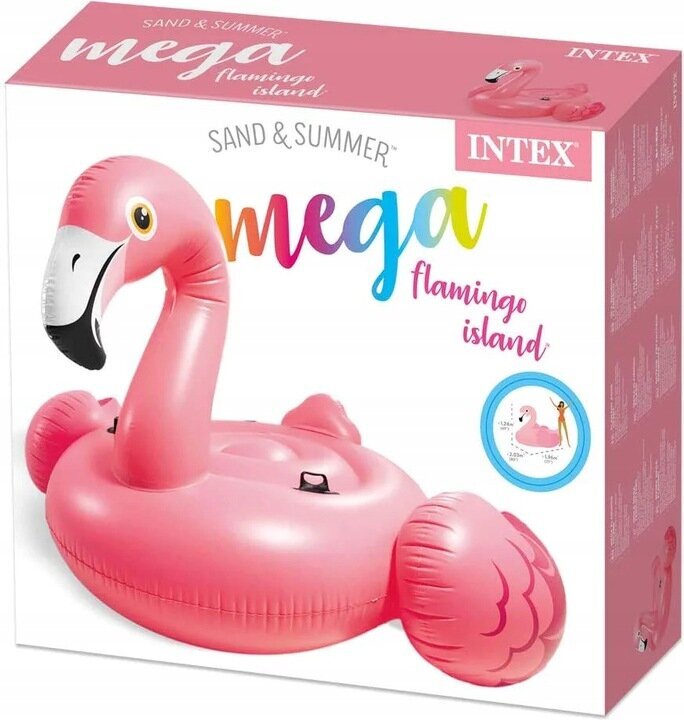 Ilmatäytteinen lauta flamingo Intex 57288EU, 203x196x124cm hinta ja tiedot | Puhallettavat vesilelut ja uima-asusteet | hobbyhall.fi