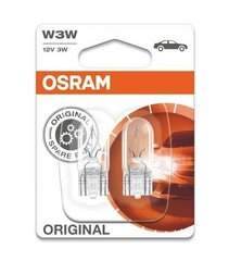 Osram -lamppu W2.1x9.5d 12V 3W (2 kpl) hinta ja tiedot | Polttimot | hobbyhall.fi