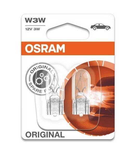 Osram -lamppu W2.1x9.5d 12V 3W (2 kpl) hinta ja tiedot | Polttimot | hobbyhall.fi