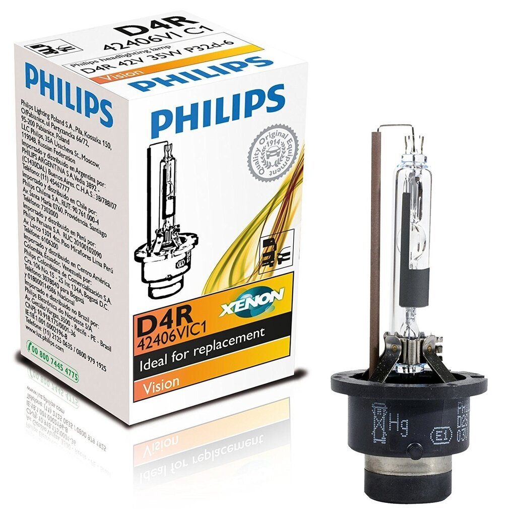 Lamppu Xenon Philips D4R VISION + 30% 4600k hinta ja tiedot | Polttimot | hobbyhall.fi