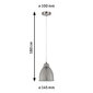 Riippuvalaisin Paulmann Neordic Hilla 1-lamppu valaisin silvottu rauta, jossa ei ole lamppua 40 W E27, valaisin kasveja ja rasvaa varten hinta ja tiedot | Riippuvalaisimet | hobbyhall.fi