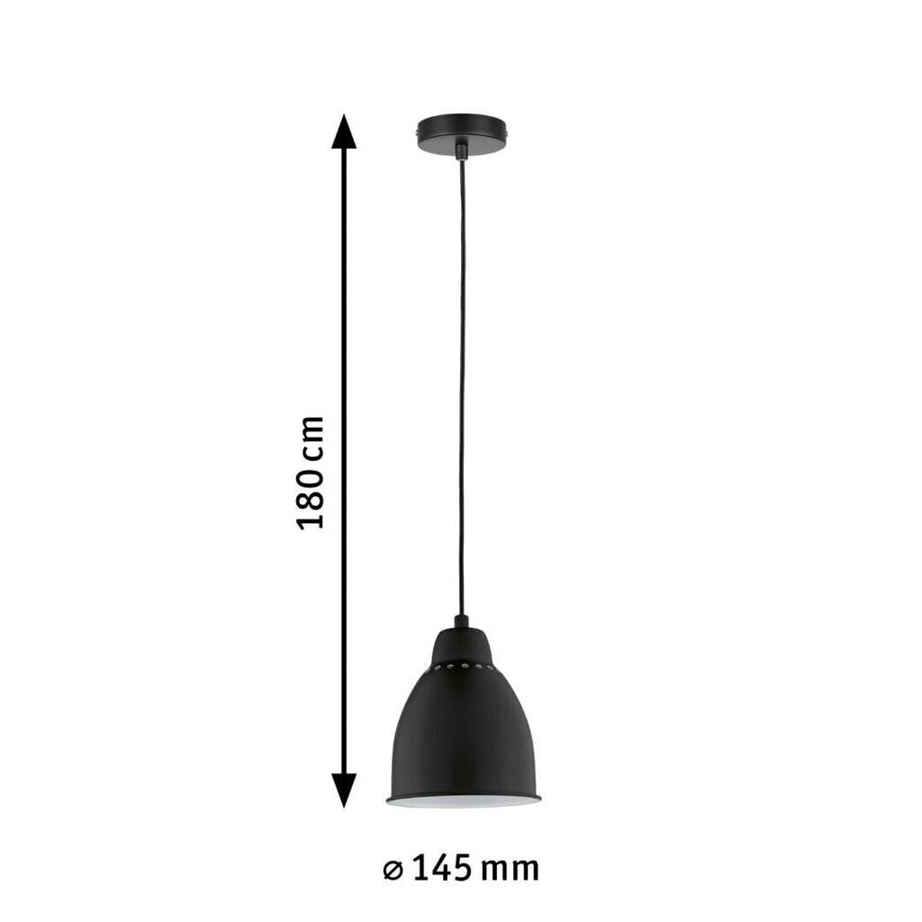 Riippuvalaisin Paulmann Neordic Hilla 1 lamppu valaisin Musta ilman lamppua E27, valaisin kasveja ja rasvaa varten hinta ja tiedot | Riippuvalaisimet | hobbyhall.fi