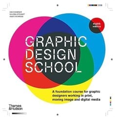 Graphic Design School: A Foundation Course for Graphic Designers Working in Print, Moving Image and Digital Media Eighth edition hinta ja tiedot | Taidekirjat | hobbyhall.fi