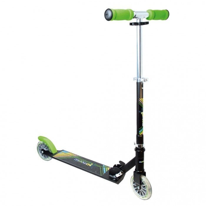 Muuwmi Aluminium Scooter Neon, 125 mm, valoilla varustettuna hinta ja tiedot | Potkulaudat | hobbyhall.fi