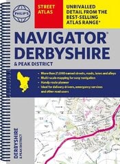 Philip's Navigator Street Atlas Derbyshire and the Peak District hinta ja tiedot | Matkakirjat ja matkaoppaat | hobbyhall.fi