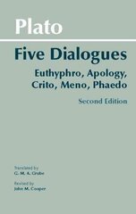 Plato: Five Dialogues: Euthyphro, Apology, Crito, Meno, Phaedo Second Edition,2 hinta ja tiedot | Historiakirjat | hobbyhall.fi