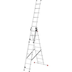 ProfiStep Combi tikkaat / alumiini / 3x12 askelmaa hinta ja tiedot | Tikkaat | hobbyhall.fi