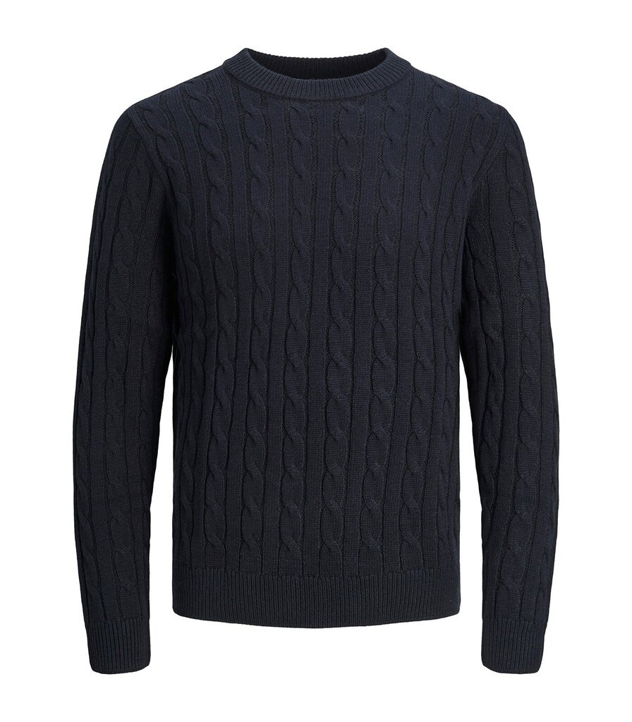 Miesten Jack & Jones neulepusero 12257479*01, laivastonsininen 5715602108775 hinta ja tiedot | Miesten neuleet ja villapaidat | hobbyhall.fi