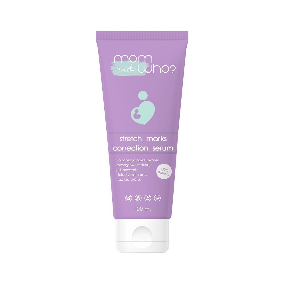 Seerumi raskausarmille Mom and who Stretch Marks Correction Serum, 100ml hinta ja tiedot | Selluliittia ehkäisevät tuotteet | hobbyhall.fi