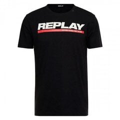 Replay Miesten T-paita M3847-2660-098 musta hinta ja tiedot | Miesten T-paidat | hobbyhall.fi