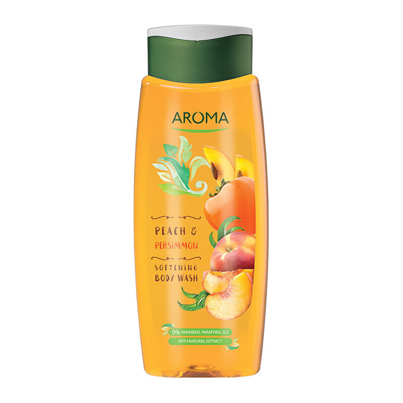 Suihkugeeli Aroma Peach & Persimmon Softening Body Wash, 400 ml hinta ja tiedot | Suihkusaippuat ja suihkugeelit | hobbyhall.fi