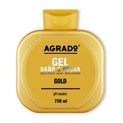 Suihkugeeli Agrado Gold 750 ml hinta ja tiedot | Suihkusaippuat ja suihkugeelit | hobbyhall.fi