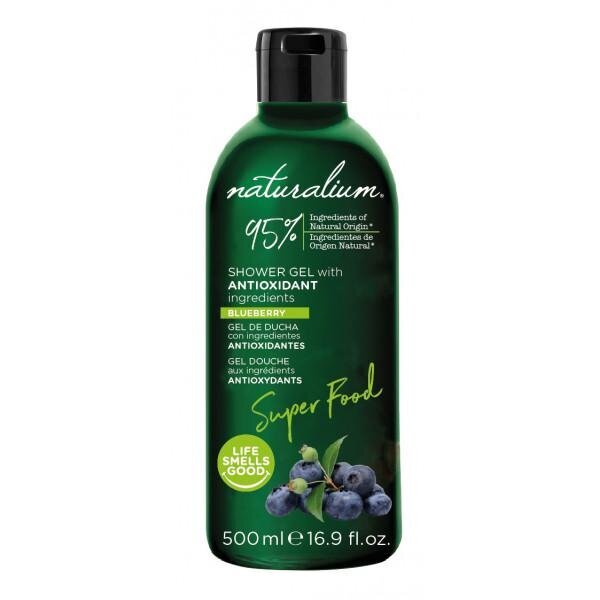 Suihkugeeli Naturalium Super Food Blueberry, 500 ml hinta ja tiedot | Suihkusaippuat ja suihkugeelit | hobbyhall.fi