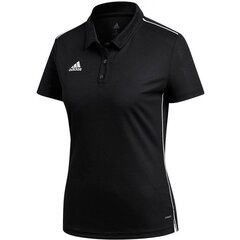 Naisten urheilupaita Adidas Core 18 Polo Women 84114 CE9039, musta hinta ja tiedot | Naisten urheiluvaatteet | hobbyhall.fi