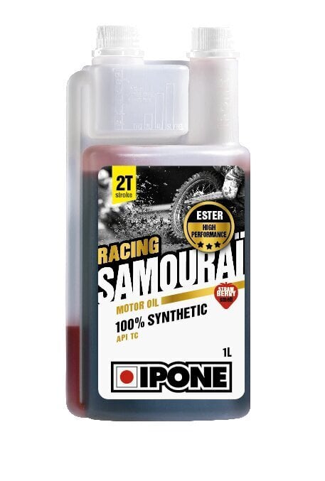 Synteettinen 2T öljy Ipone Samourai racing, 800090, 1 l hinta ja tiedot | Moottoriöljyt moottoripyörille | hobbyhall.fi