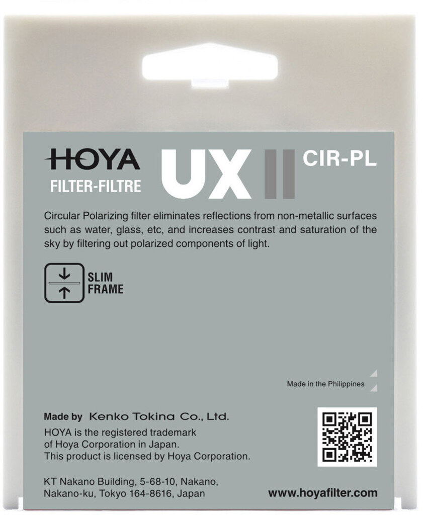 Hoya suodatin pyöreä polarisaattori UX II 43mm hinta ja tiedot | Kameran suotimet | hobbyhall.fi