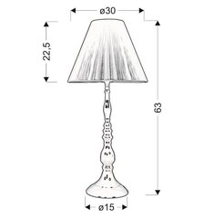 Pöytävalaisin Gillenia Candellux, musta hinta ja tiedot | Pöytävalaisimet | hobbyhall.fi