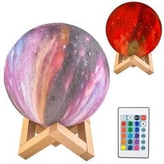Värillinen valaisin Kuu 15cm, 16 väriä hinta ja tiedot | Pöytävalaisimet | hobbyhall.fi