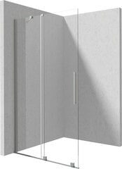 Deante Prizma Walk-in liukuva suihkuseinä, Brushed steel, 120x195 cm hinta ja tiedot | Suihkuseinät ja -ovet | hobbyhall.fi