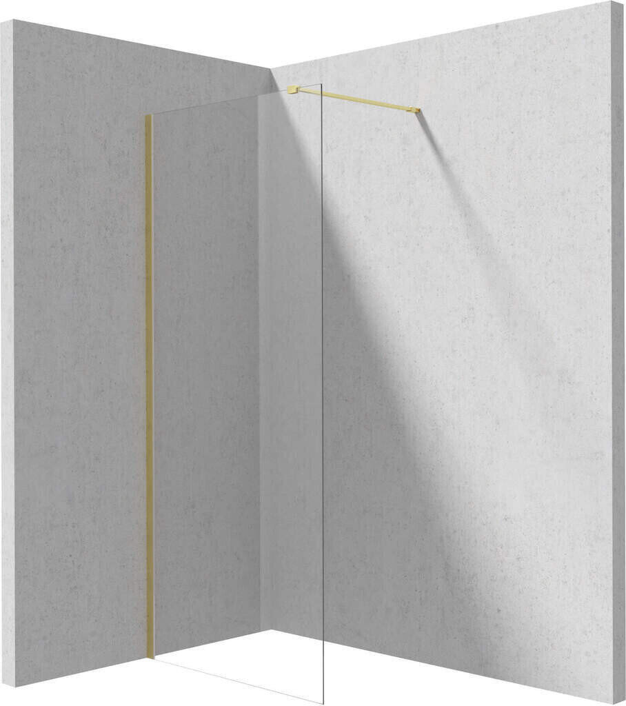 Deante Prizma Walk-in suihkuseinä, Brushed gold, 80x195 cm hinta ja tiedot | Suihkuseinät ja -ovet | hobbyhall.fi