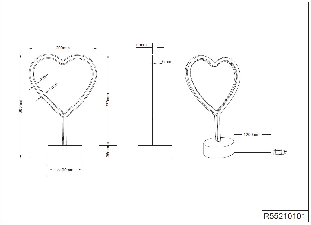 Trio pöytävalaisin Heart hinta ja tiedot | Pöytävalaisimet | hobbyhall.fi