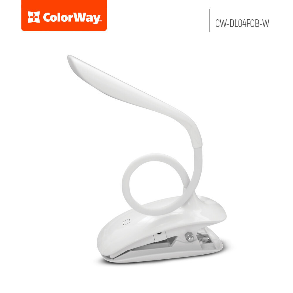 ColorWay LED Table Lamp Flexible & Clip hinta ja tiedot | Pöytävalaisimet | hobbyhall.fi