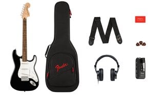 Sähkökitarasarja Fender Affinity Strat + Mustang Micro + HD9 hinta ja tiedot | Kitarat | hobbyhall.fi