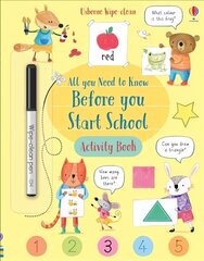 Wipe-Clean All You Need to Know Before You Start School Activity Book hinta ja tiedot | Vauvakirjat | hobbyhall.fi