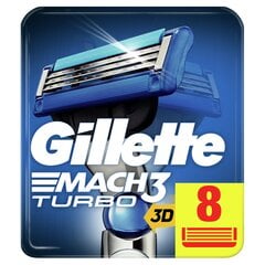 Gillette Mach3 Turbo terä 8 kpl hinta ja tiedot | Parranajo ja karvanpoisto | hobbyhall.fi