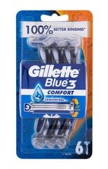 Gillette Blue3 Comfort partahöylä miehelle 6 hinta ja tiedot | Parranajo ja karvanpoisto | hobbyhall.fi