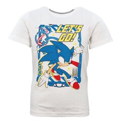 T-paita Sonic the Hedgehog, valkoinen hinta ja tiedot | Poikien paidat | hobbyhall.fi