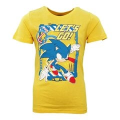 T-paita Sonic the Hedgehog, keltainen hinta ja tiedot | Poikien paidat | hobbyhall.fi