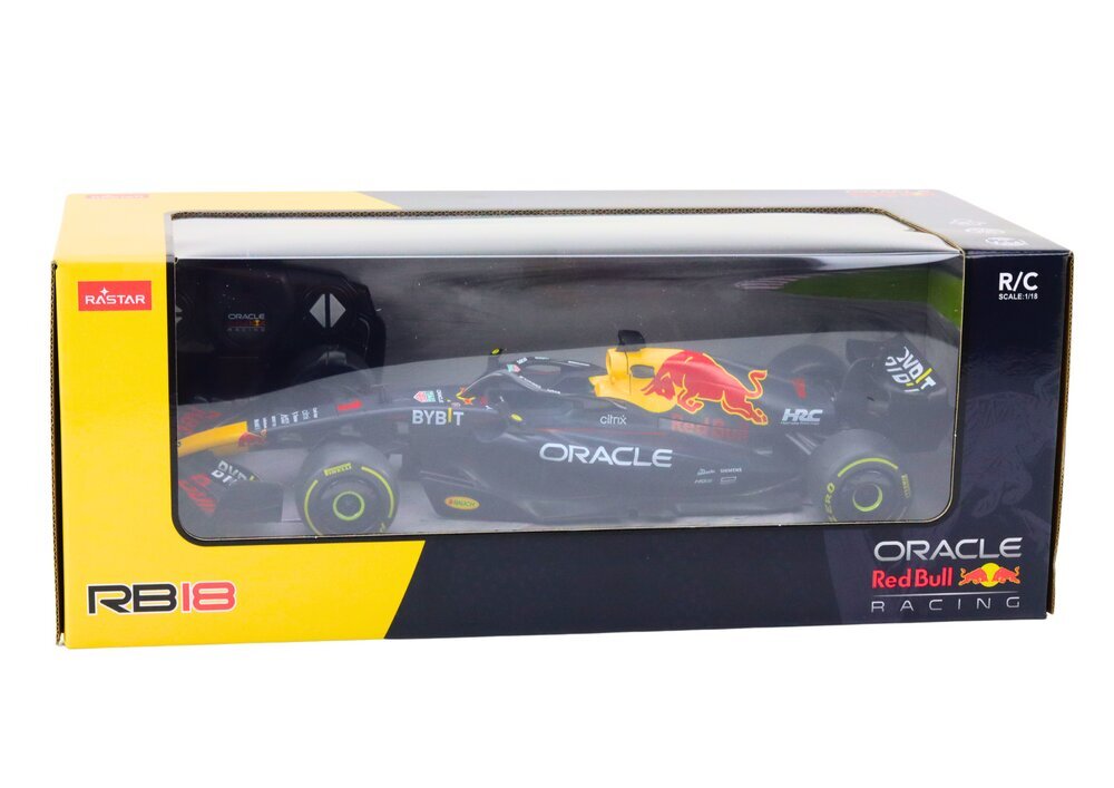 Kauko-ohjattava Formula 1 RC Oracle Red Bull Racing RB18 1:18 F1 hinta ja tiedot | Poikien lelut | hobbyhall.fi