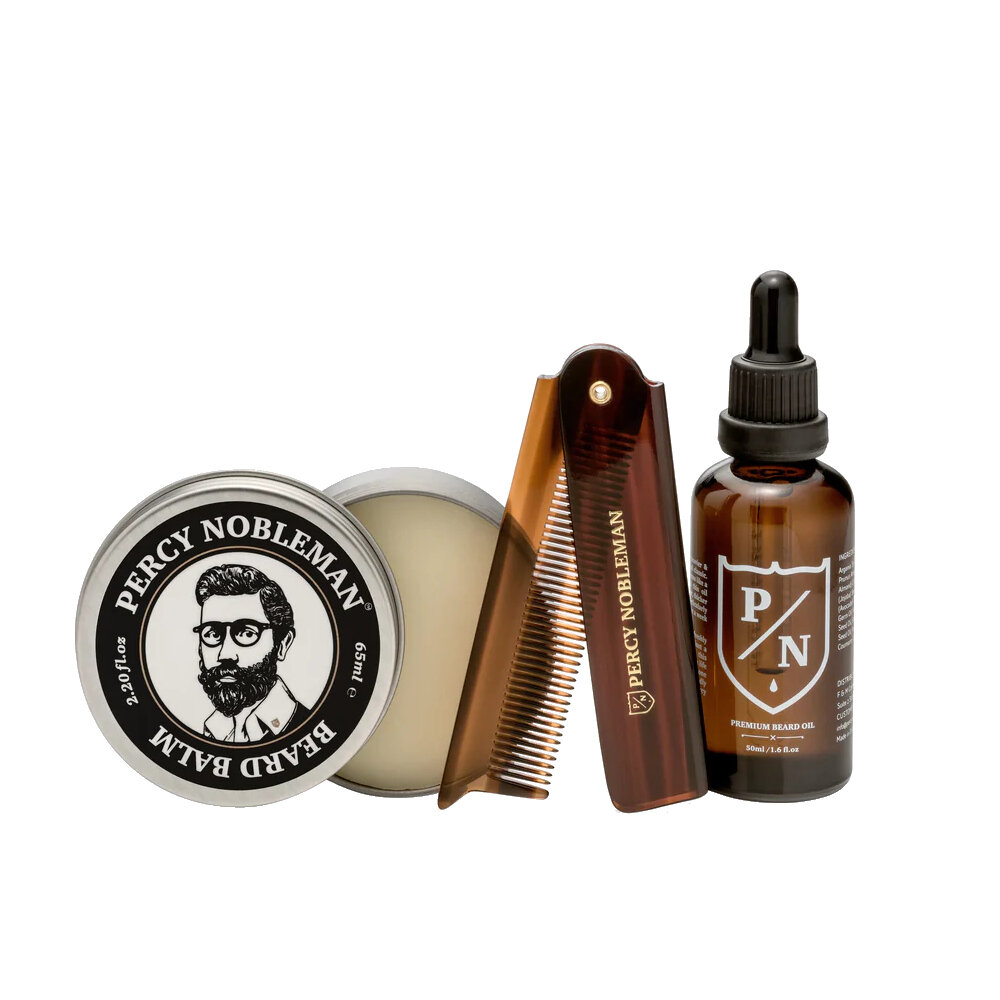 Percy Nobleman Premium Beard Care Kit, 3 tuotetta hinta ja tiedot | Parranajo ja karvanpoisto | hobbyhall.fi