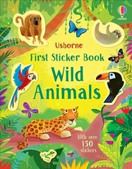 First Sticker Book Wild Animals hinta ja tiedot | Vauvakirjat | hobbyhall.fi