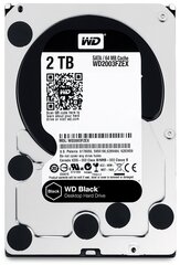 Western Digital Black 2TB HDD SATA 6Gb/s hinta ja tiedot | Kovalevyt | hobbyhall.fi