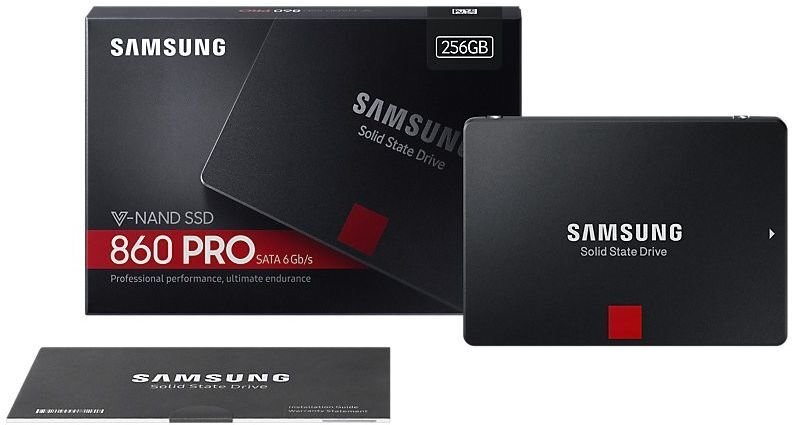 SAMSUNG 256GB 860 PRO SSD 2.5 SATA hinta ja tiedot | Kovalevyt | hobbyhall.fi