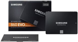 Samsung 860 EVO 500GB SATA3 (MZ-76E500B/EU) hinta ja tiedot | Kovalevyt | hobbyhall.fi